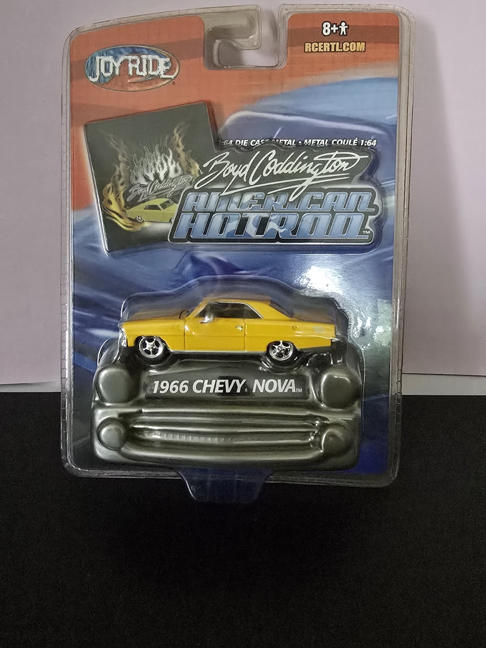 Vintage 2005 Joy Ride - 1966 Chevy Nova Toy Car - Yellow